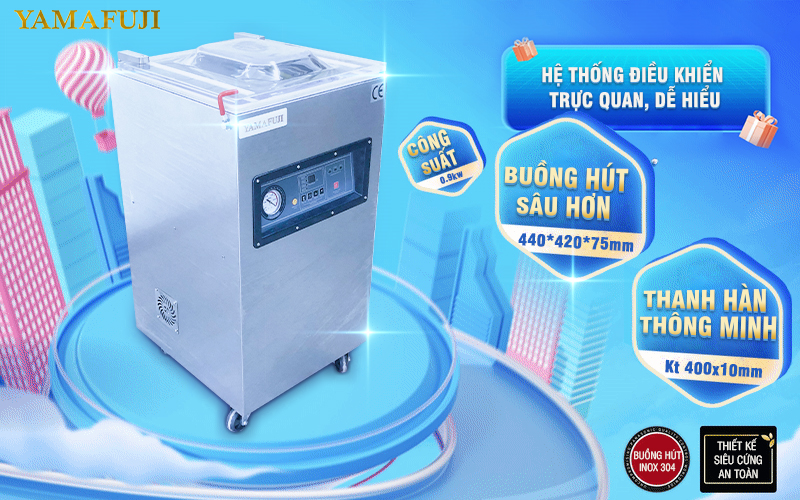 Máy hút chân không Yamafuji VM400CB (inox 304)
