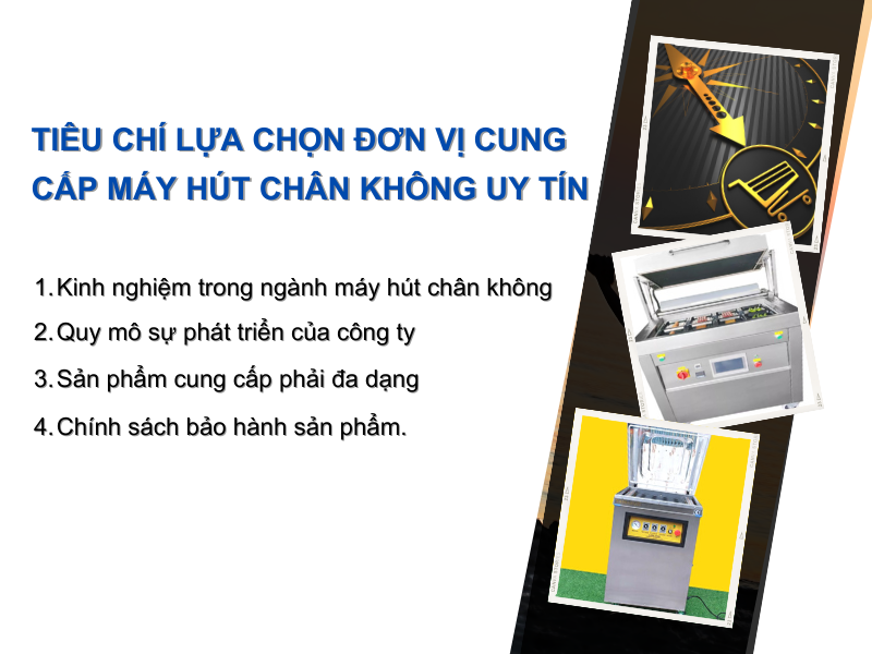 Tiêu chí lựa chọn đơn vị cung cấp máy hút chân không uy tín