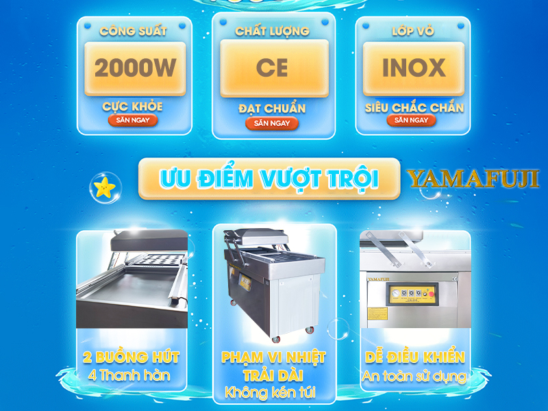 Ưu điểm nổi bật của máy hút chân không công nghiệp DZ-5002SB