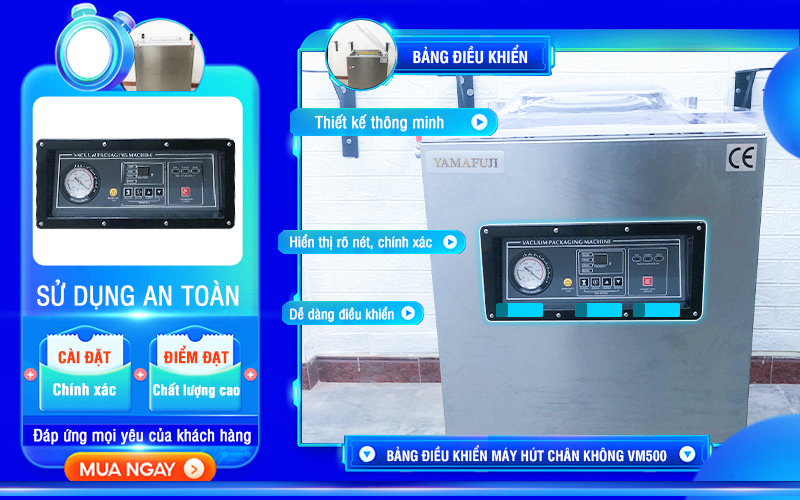 bảng điều khiển máy hút chân không vm500CB