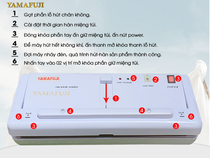 cấu tạo Máy hút chân không Gia đình Yamafuji DZ-280A