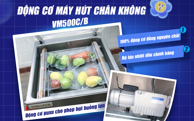 động cơ máy hút chân không vm500CB