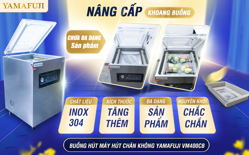 Máy hút chân không Yamafuji VM500CB (inox 304)