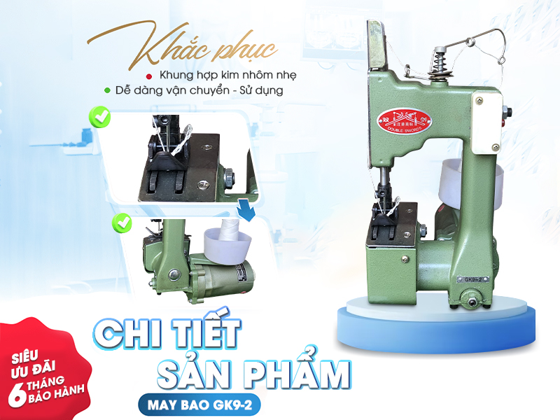 Chi tiết sản phẩmMáy May Bao Cầm Tay GK9-2
