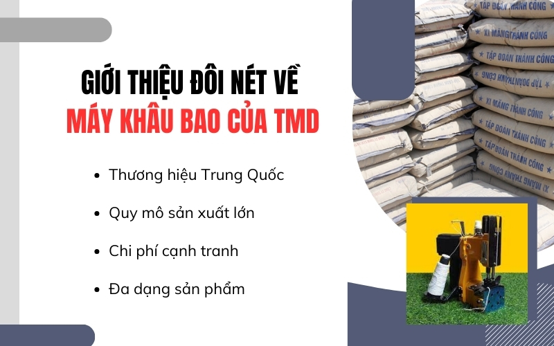 Giới thiệu đôi nét về máy khâu bao của TMD