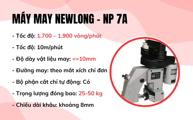 Máy may Newlong – xuất xứ Nhật Bản