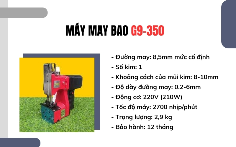 Máy may bao G9-350