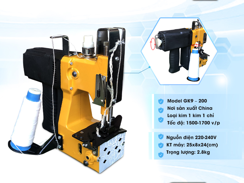 Thông số kỹ thuật của máy may bao GK9-200