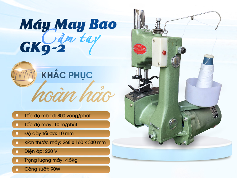 Thông số kỹ thuật của may may bao mini GK9-2