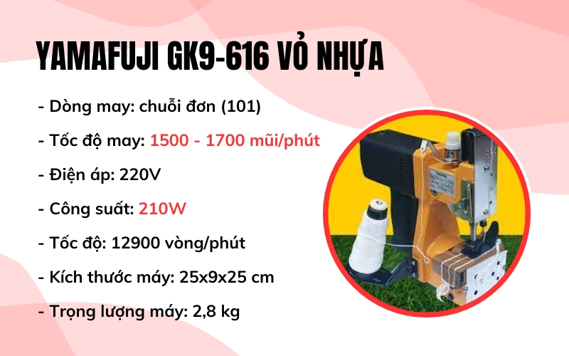 Yamafuji GK9-616 vỏ nhựa