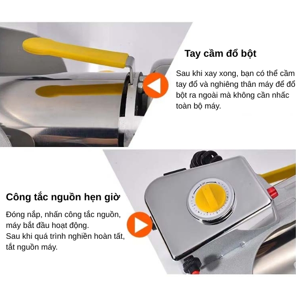 Máy xay bột inox 304 Yamafuji DFY-2000 (2)