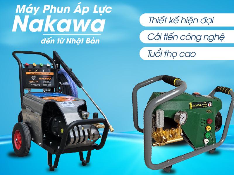 Thương hiệu máy phun áp lực Nakawa
