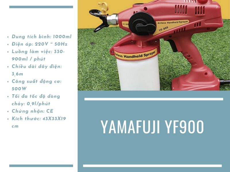 máy phun sơn cầm tay dùng điện Yamafuji YF900