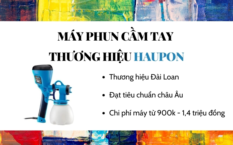 Máy phun cầm tay thương hiệu Haupon