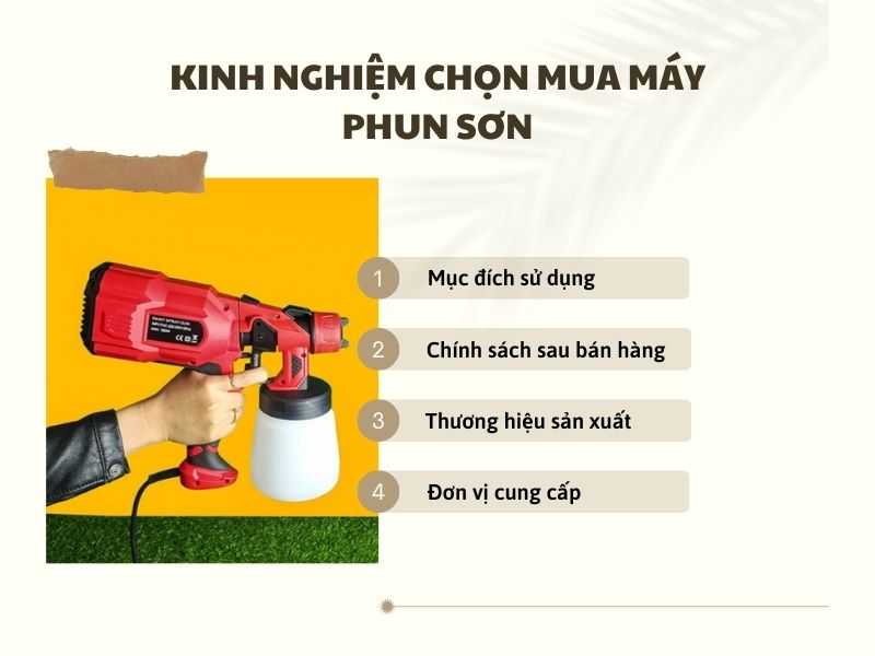 Bỏ túi ngay kinh nghiệm mua súng phun sơn 