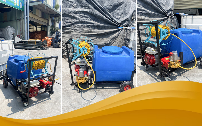 bàn giao Máy phun thuốc công nghiệp Yokohama HM-200L