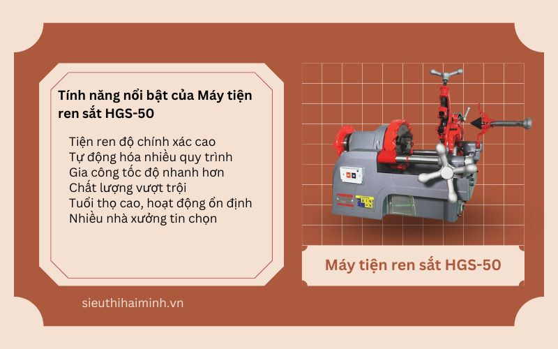 Đặc điểm của máy ren ống REX FT50A