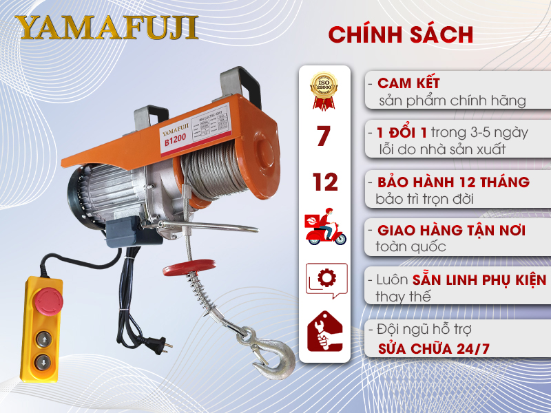 Chính sách máy tời mini