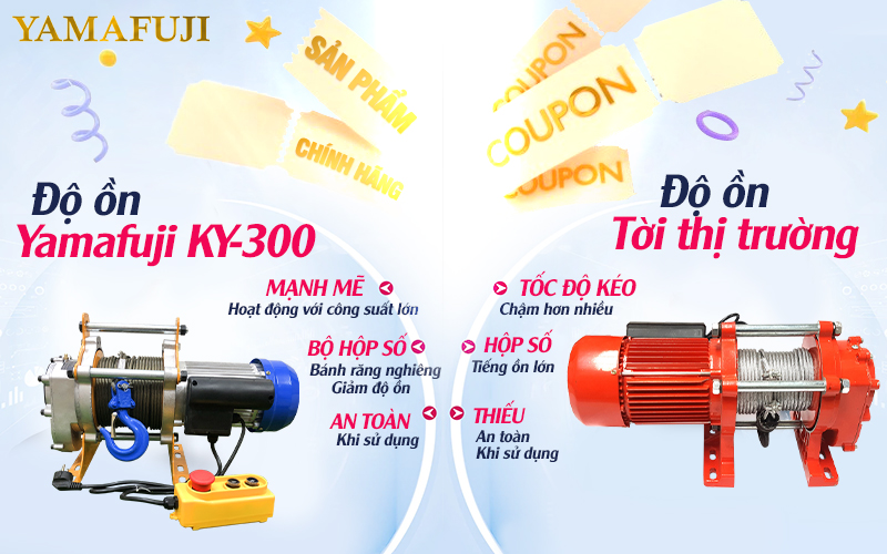 độ ôn  Máy tời đa năng Yamafuji KY300