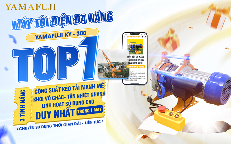giới thiệu Máy tời đa năng Yamafuji KY300