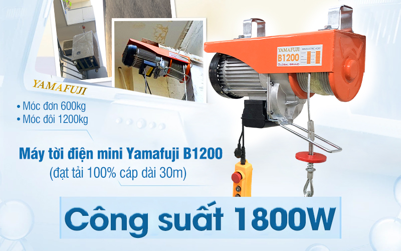 giới thiệu Máy tời điện mini Yamafuji B1200