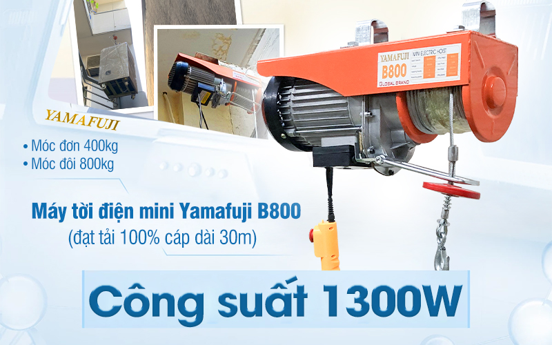 giới thiệu Máy tời điện mini Yamafuji B800