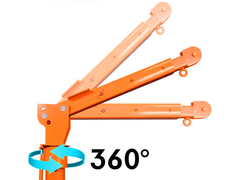 cẩu xoay 360 cho xe tải hm-1000