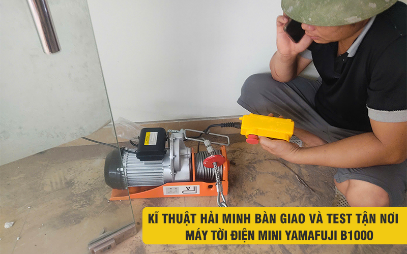 kĩ thuật bàn giao máy tời điện B1000