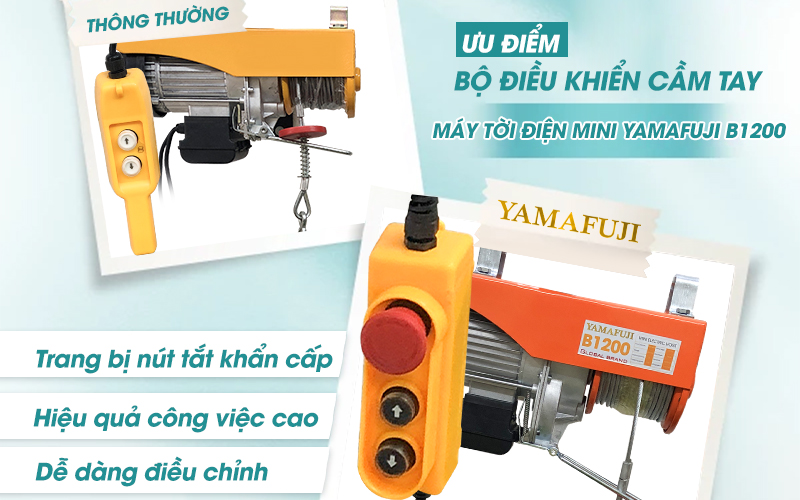 ưu điểm vượt trội máy tời điện yamafuji B1200