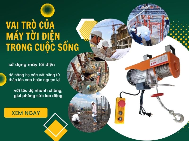 vai trò của máy tời điện trong cuộc sống