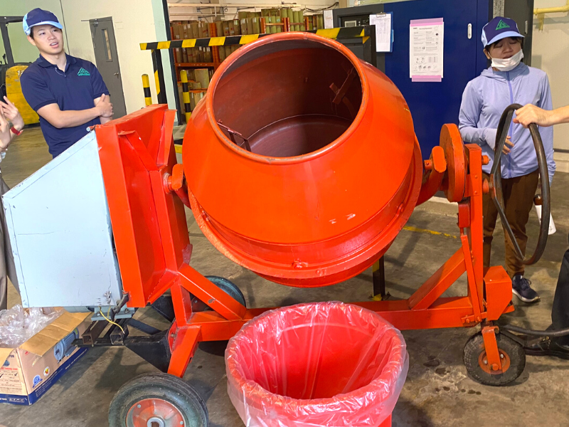 hình ảnh thực tế máy trộn bê tông 350l HM-F350