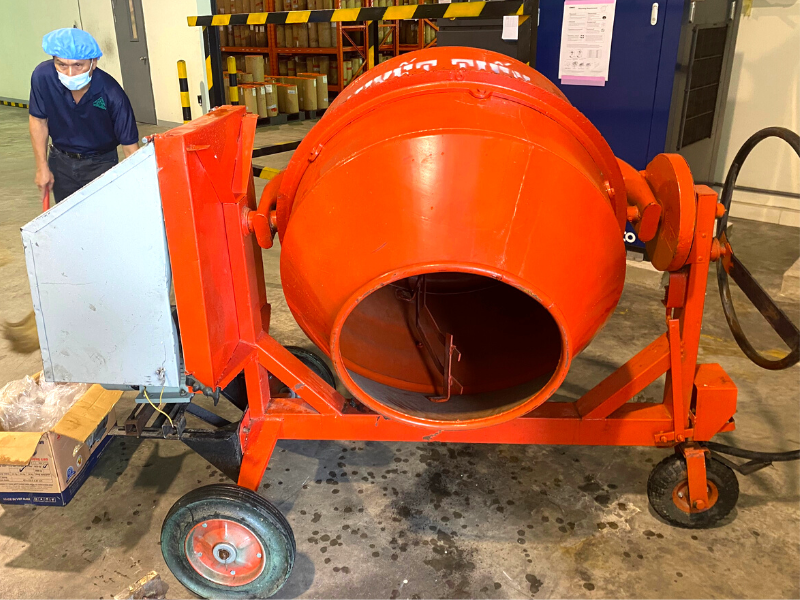 hình ảnh thực tế máy trộn bê tông 350l HM-F350