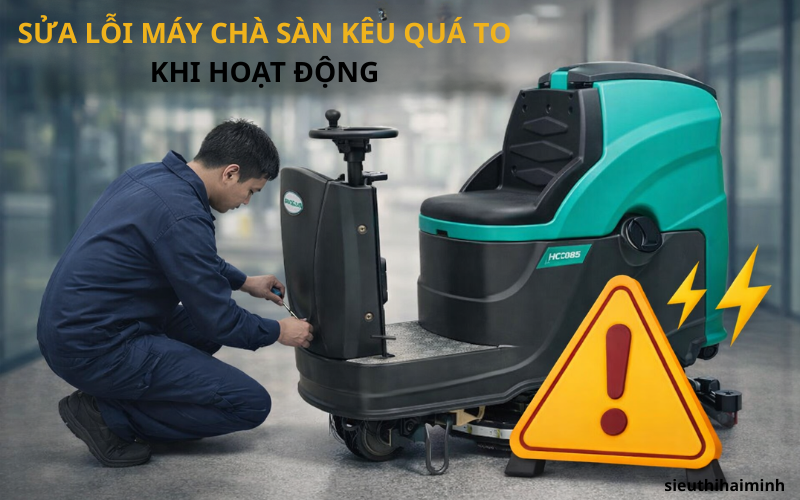 Sửa lỗi máy chà sàn kêu quá to khi hoạt động - Đừng chủ quan