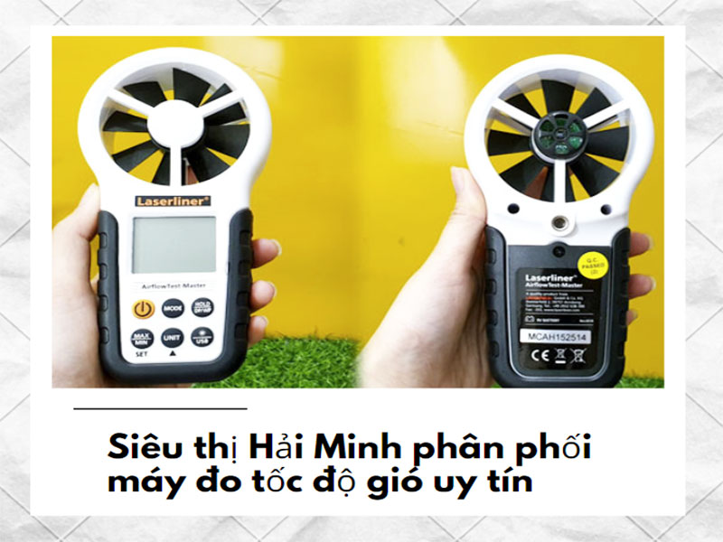 Siêu thị Hải Minh phân phối máy đo tốc độ gió uy tín