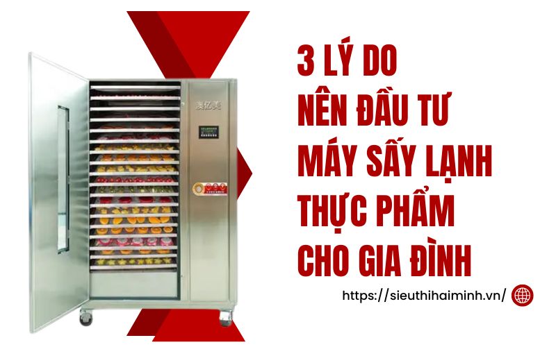 3 lý do nên đầu tư máy sấy lạnh thực phẩm cho gia đình