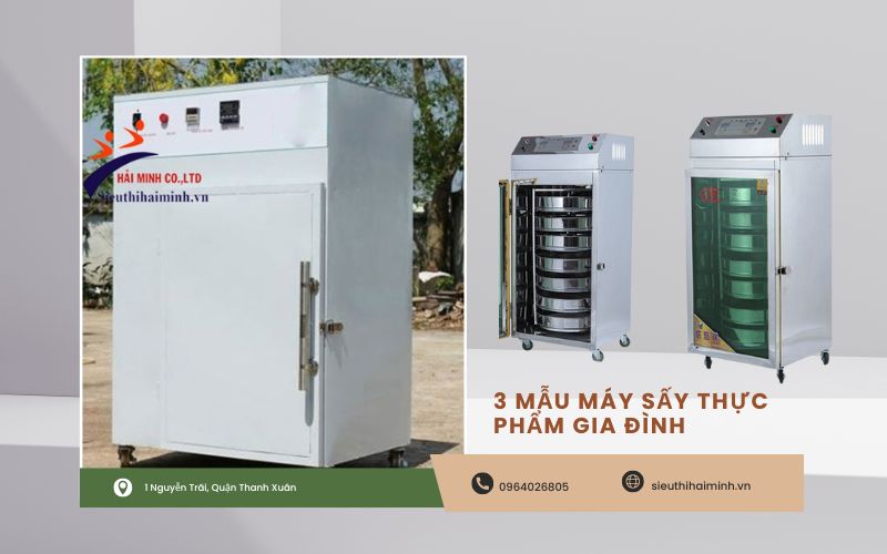 Top 3 mẫu máy sấy thực phẩm gia đình bán chạy nhất 2024