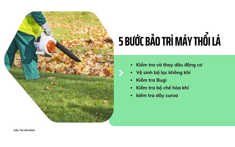 5 bước bảo trì máy thổi lá đơn giản