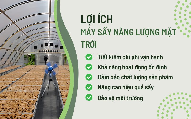 Lợi ích của máy sấy năng lượng mặt trời