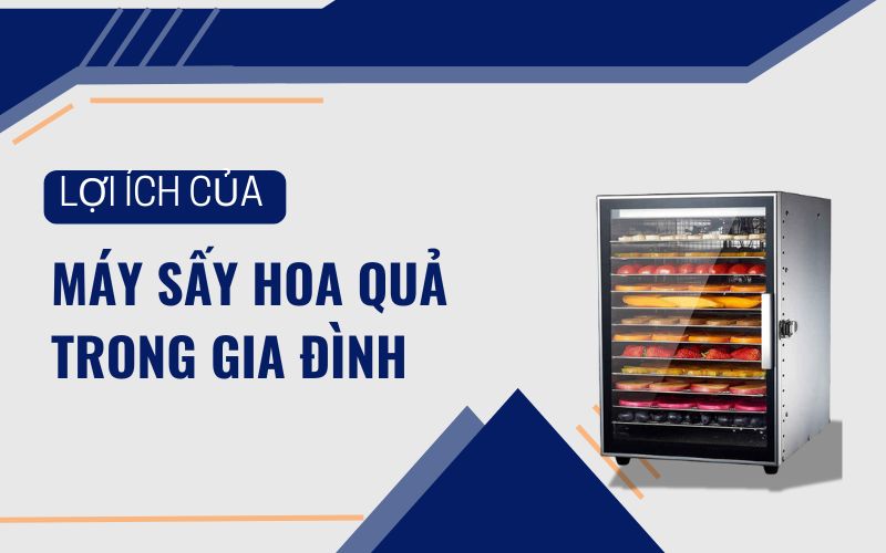 Lợi ích của máy sấy hoa quả trong gia đình