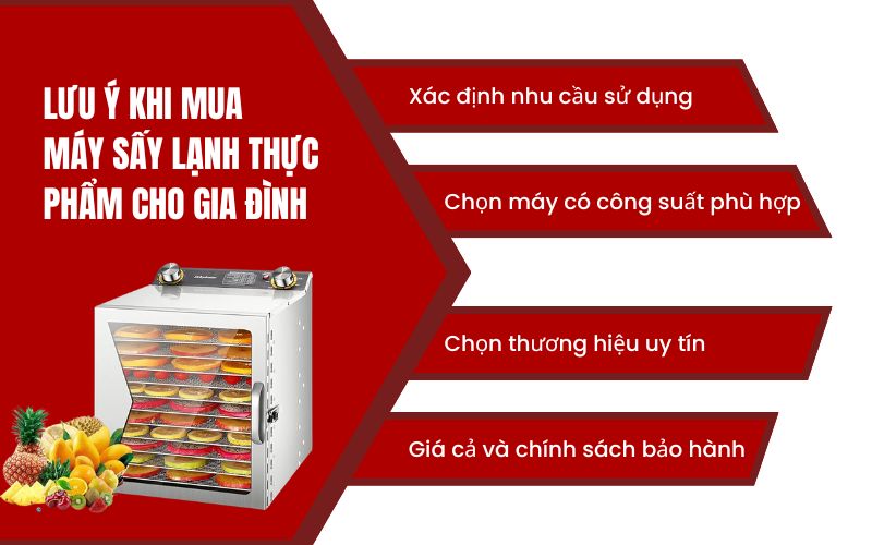 Nên mua máy sấy lạnh thực phẩm cho gia đình?