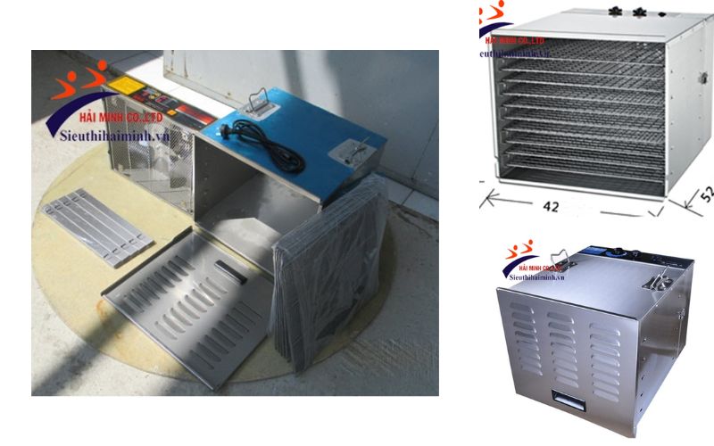 Thông số kỹ thuật máy sấy hoa quả 10 khay 1200W