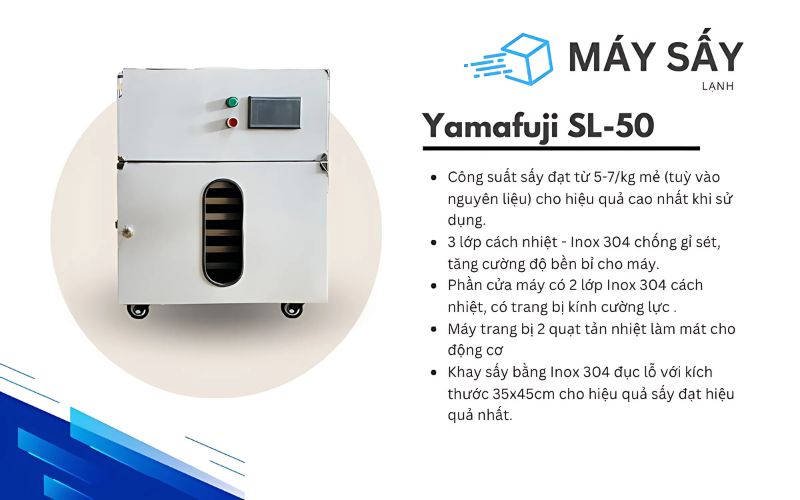 Đặc điểm của máy sấy lạnh 5kg Yamafuji SL-05