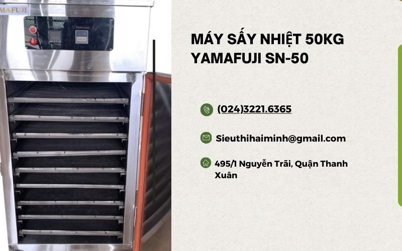 Máy sấy nhiệt 50kg Yamafuji SN-50
