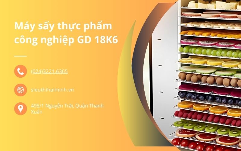 Máy sấy thực phẩm công nghiệp GD 18K6