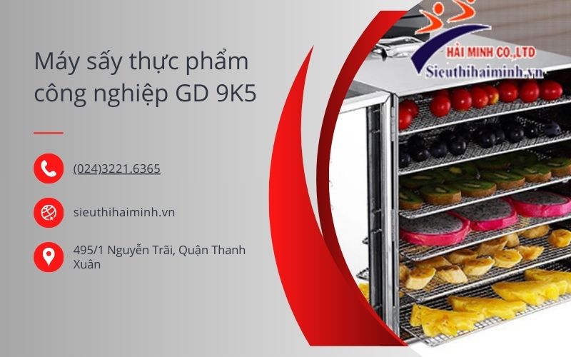 Máy sấy thực phẩm công nghiệp GD 9K5