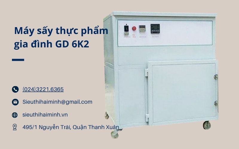 Đặc điểm nổi bật của máy sấy trái cây GD 6K3