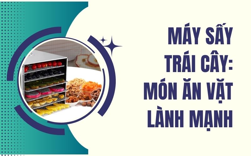 Máy sấy trái cây: Món ăn vặt lành mạnh