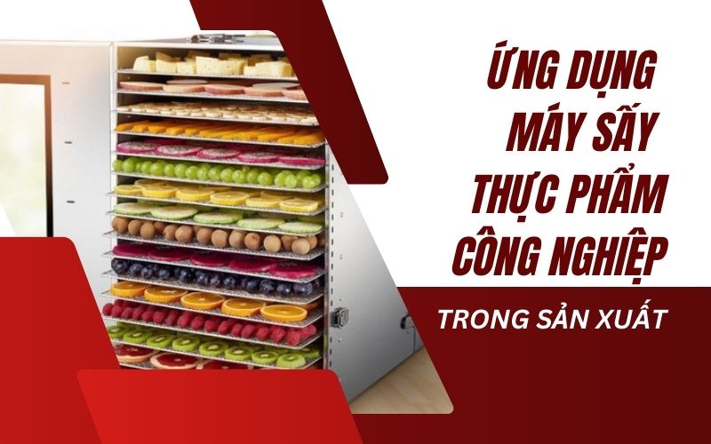 Ứng dụng máy sấy thực phẩm công nghiệp trong sản xuất