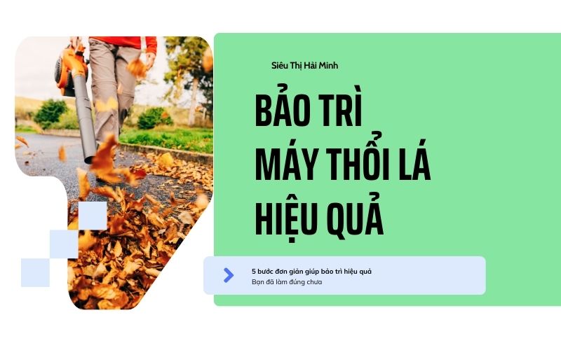 Bảo trì máy thổi lá hiệu quả