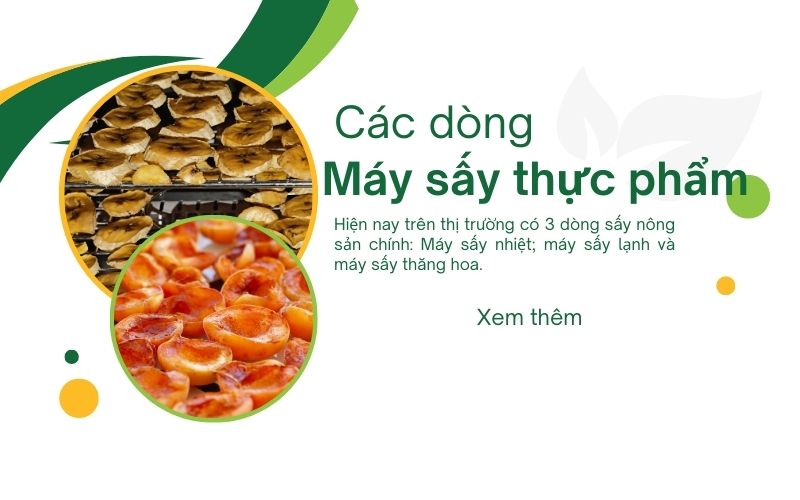 Tìm hiểu các dòng máy sấy thực phẩm hiện nay